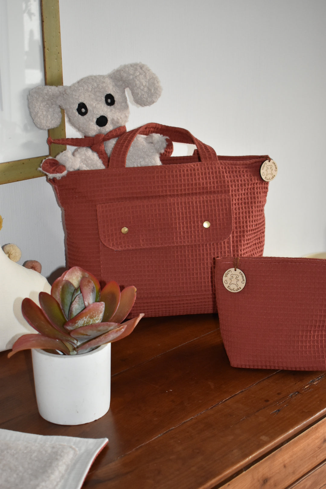 Pochette Léo Terracotta