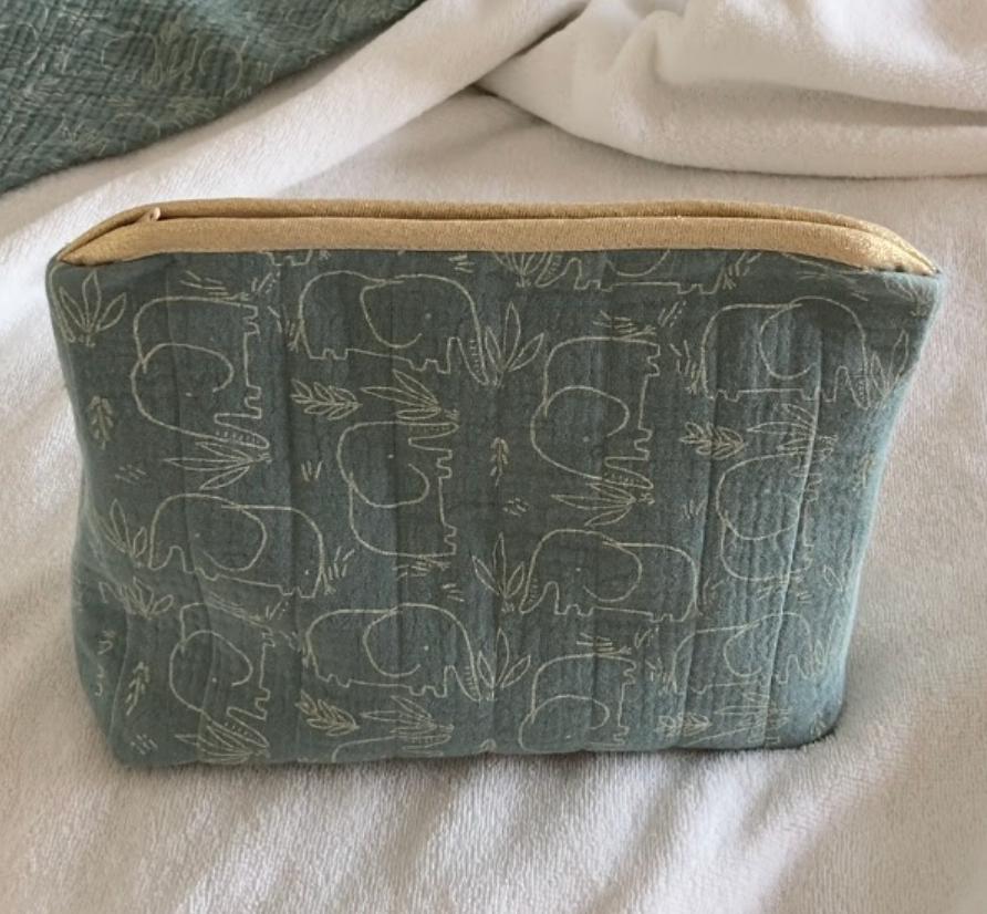 Pochette biais éléphants